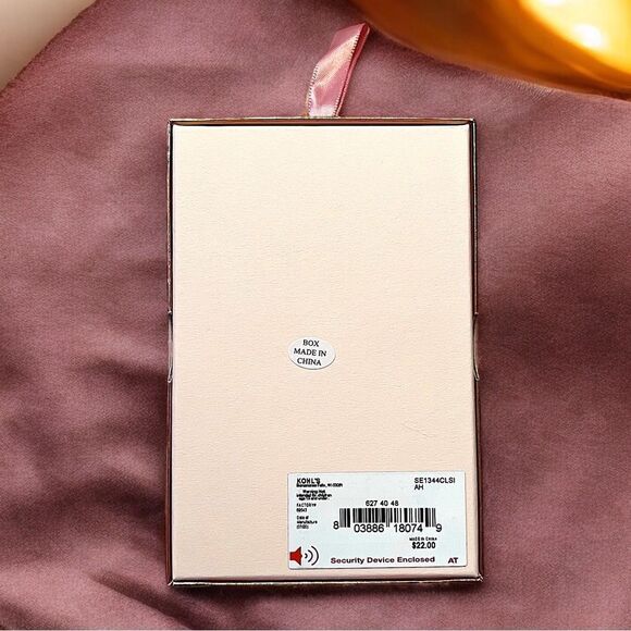 LC Lauren Conrad S Initial Rhinestone Silver Tone Earring And Necklace Set NWT - Picture 4 of 4